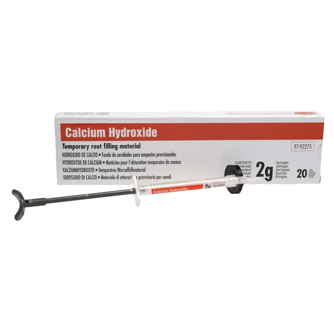 DEHP Calcium Hydroxide Non-Setting 2g syringe with tips