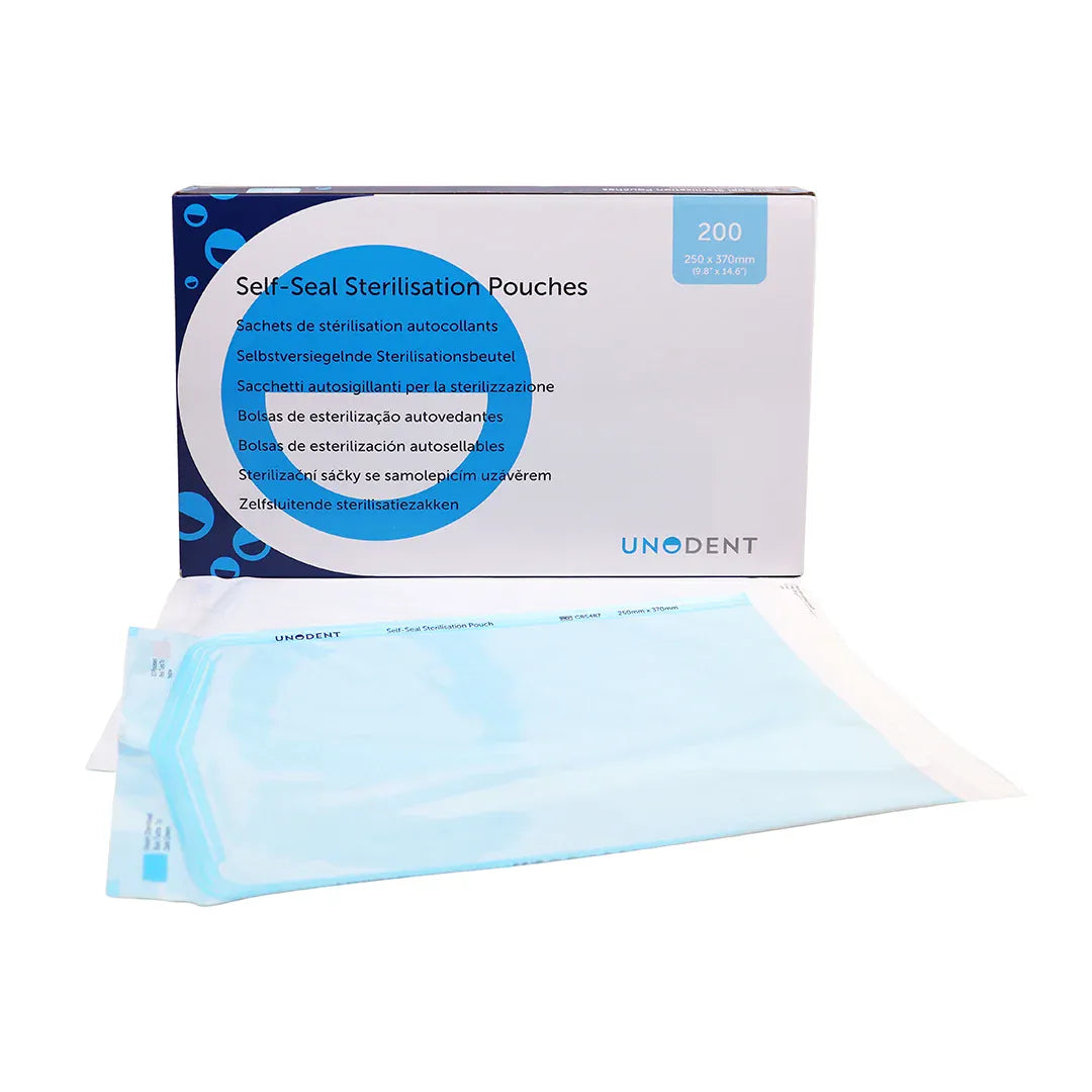 UnoDent Sterilisation Pouches 250 x 370mm (200)