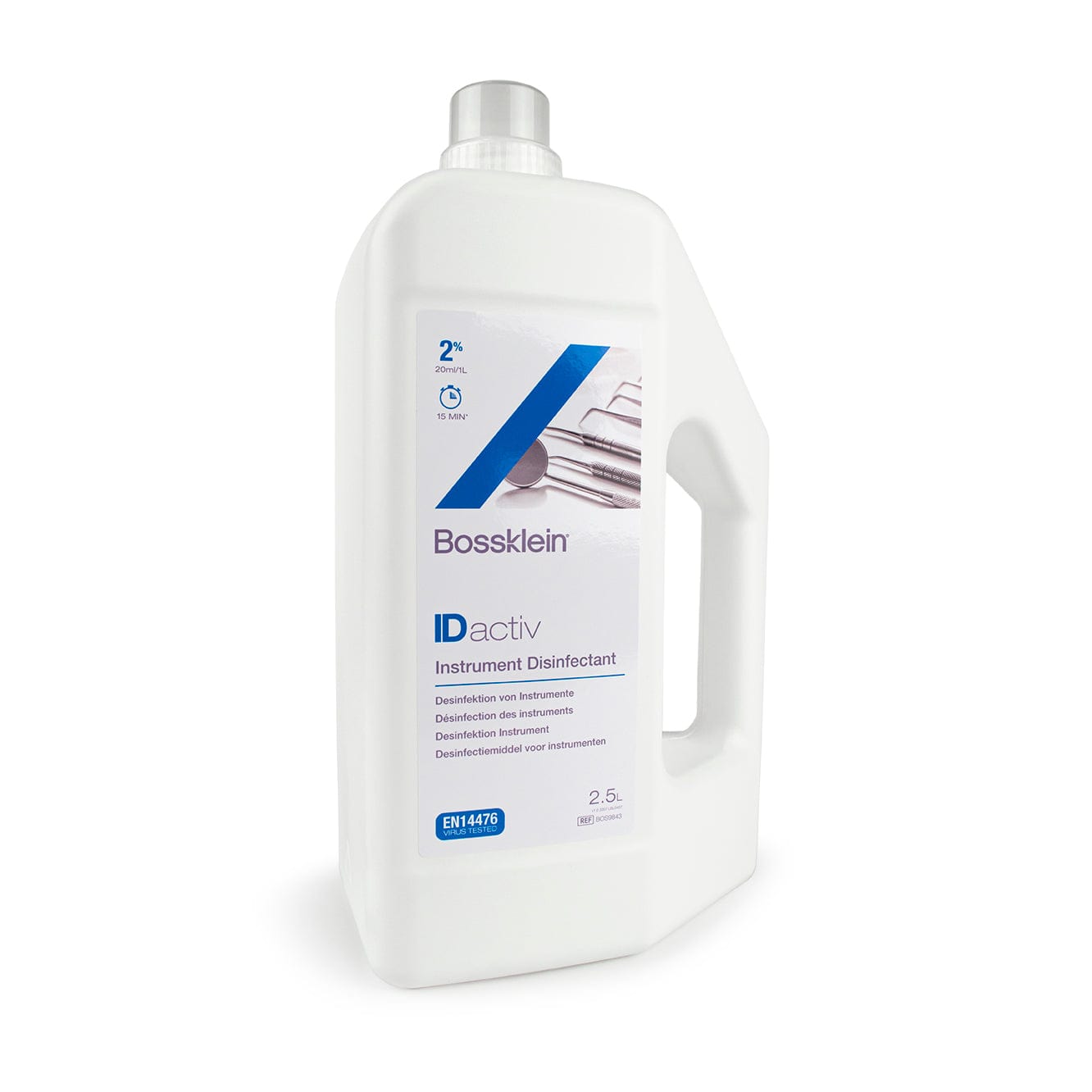 Bossklein IDactiv Instrument Cleaner Disinfectant Concentrate