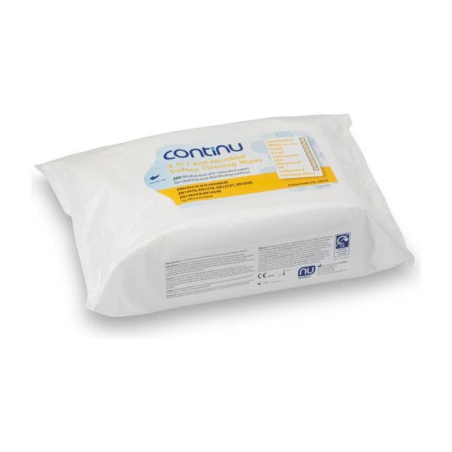 Continu 2in1 Wipes Flat Pack (200)