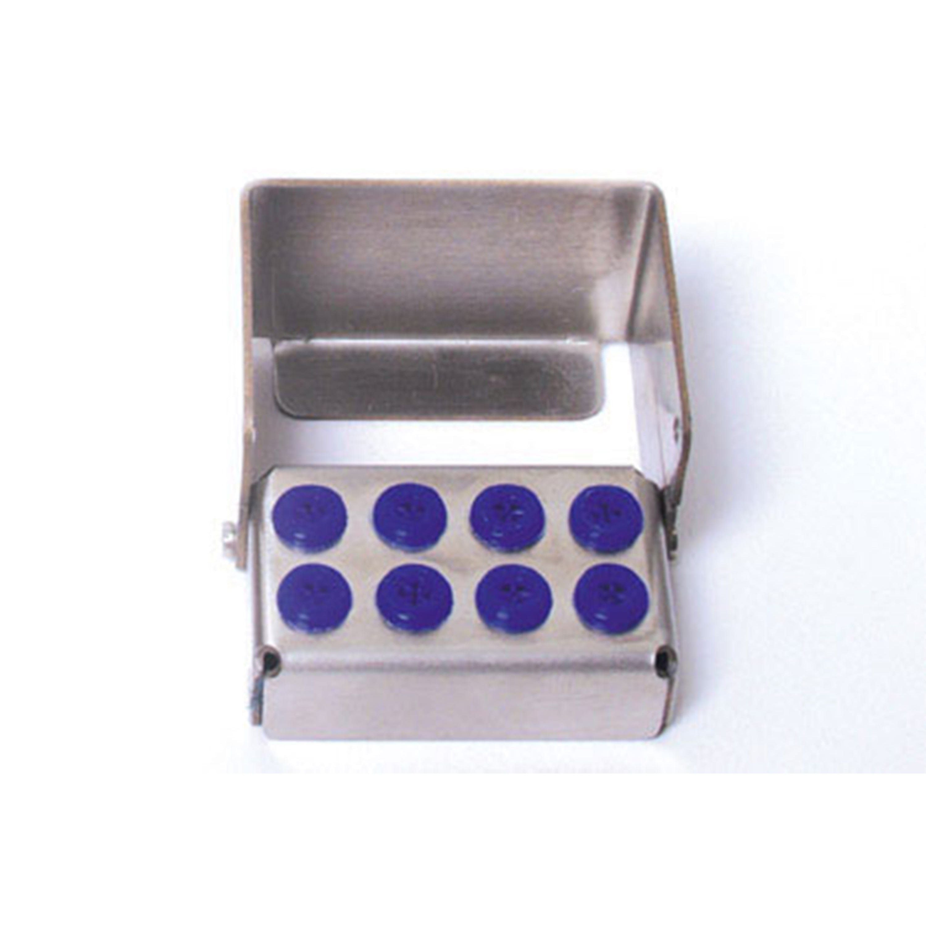 *CLEARANCE* Nichrominox PlugIn Bur Holder 8 Holes Blue