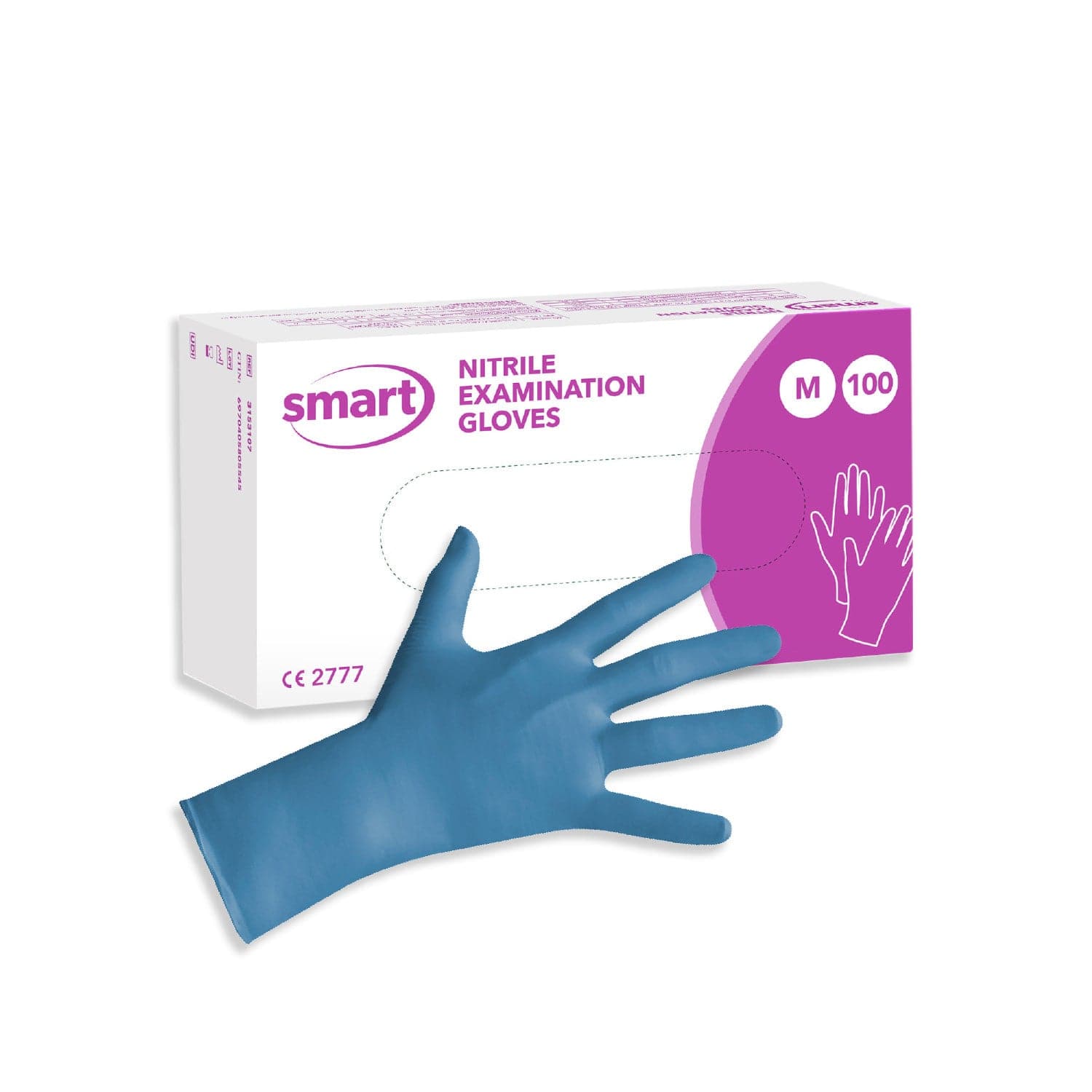 Smart Blue Nitrile Examination Gloves (100)