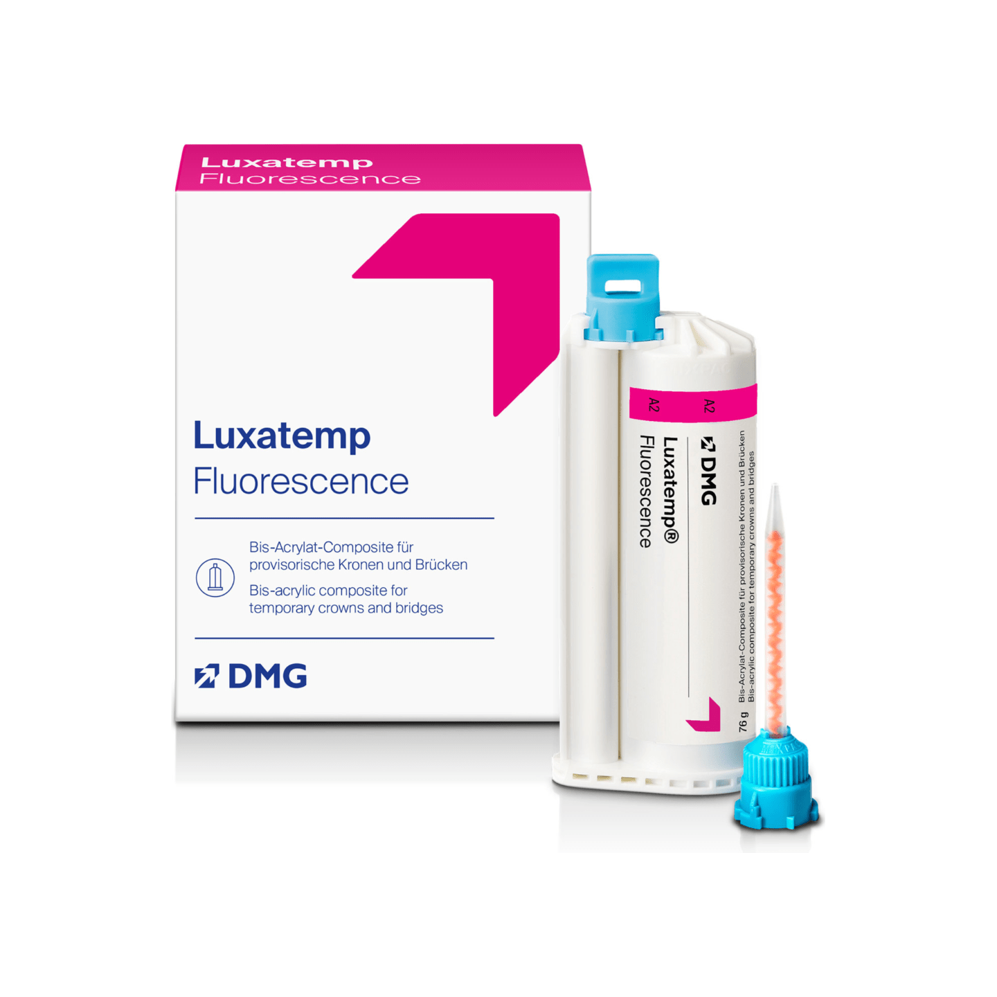 DMG Luxatemp Fluorescence Cartridge 76g