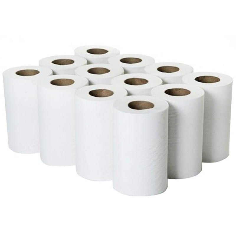 Mini Centre Feed Rolls White 2ply Pk12