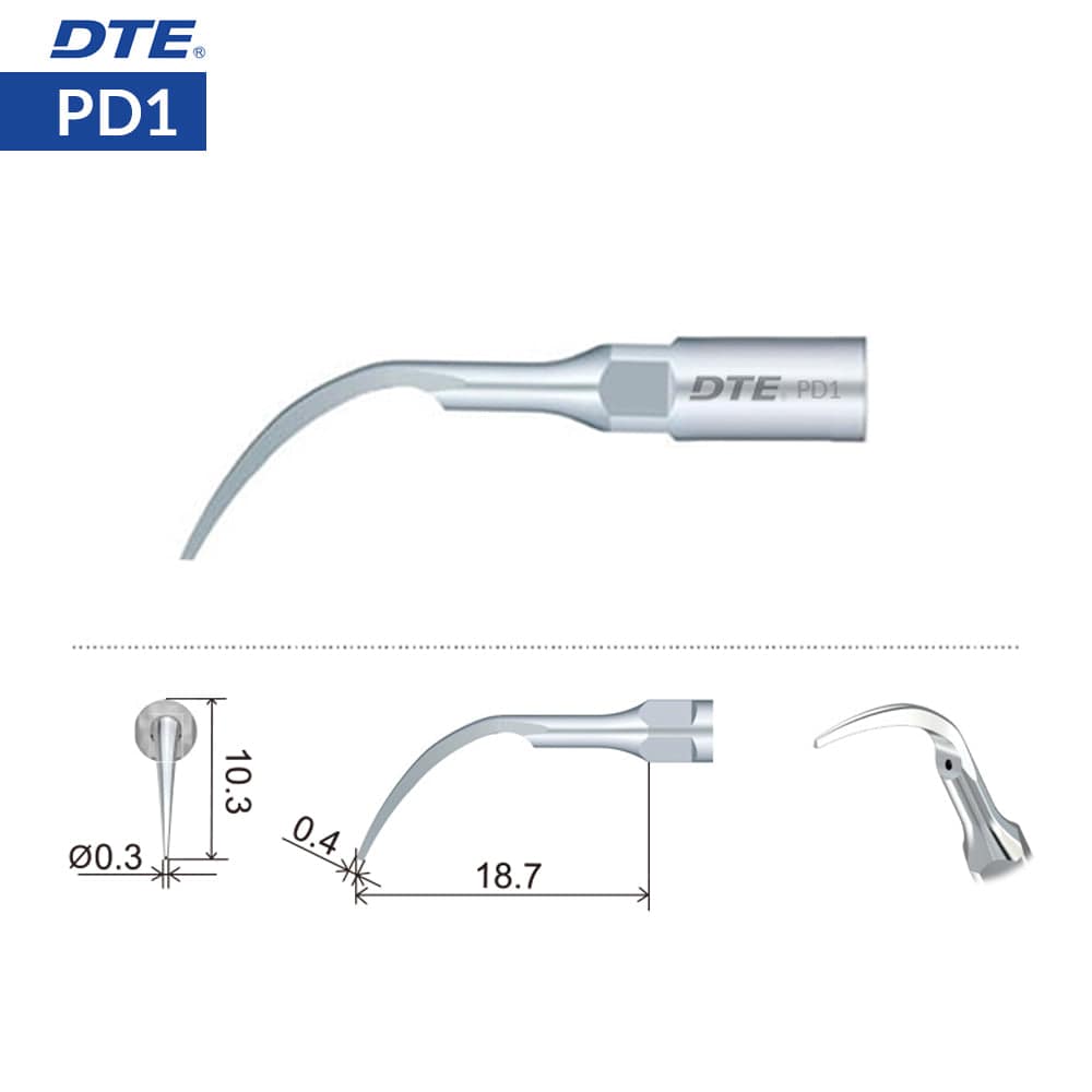 DTE Perio Scaler Tips (5pcs) – Satelec / NSK Compatible (5)
