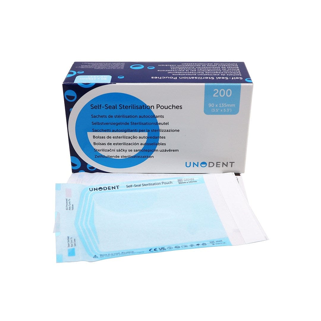 UnoDent Sterilisation Pouches 90 x 135mm (200)