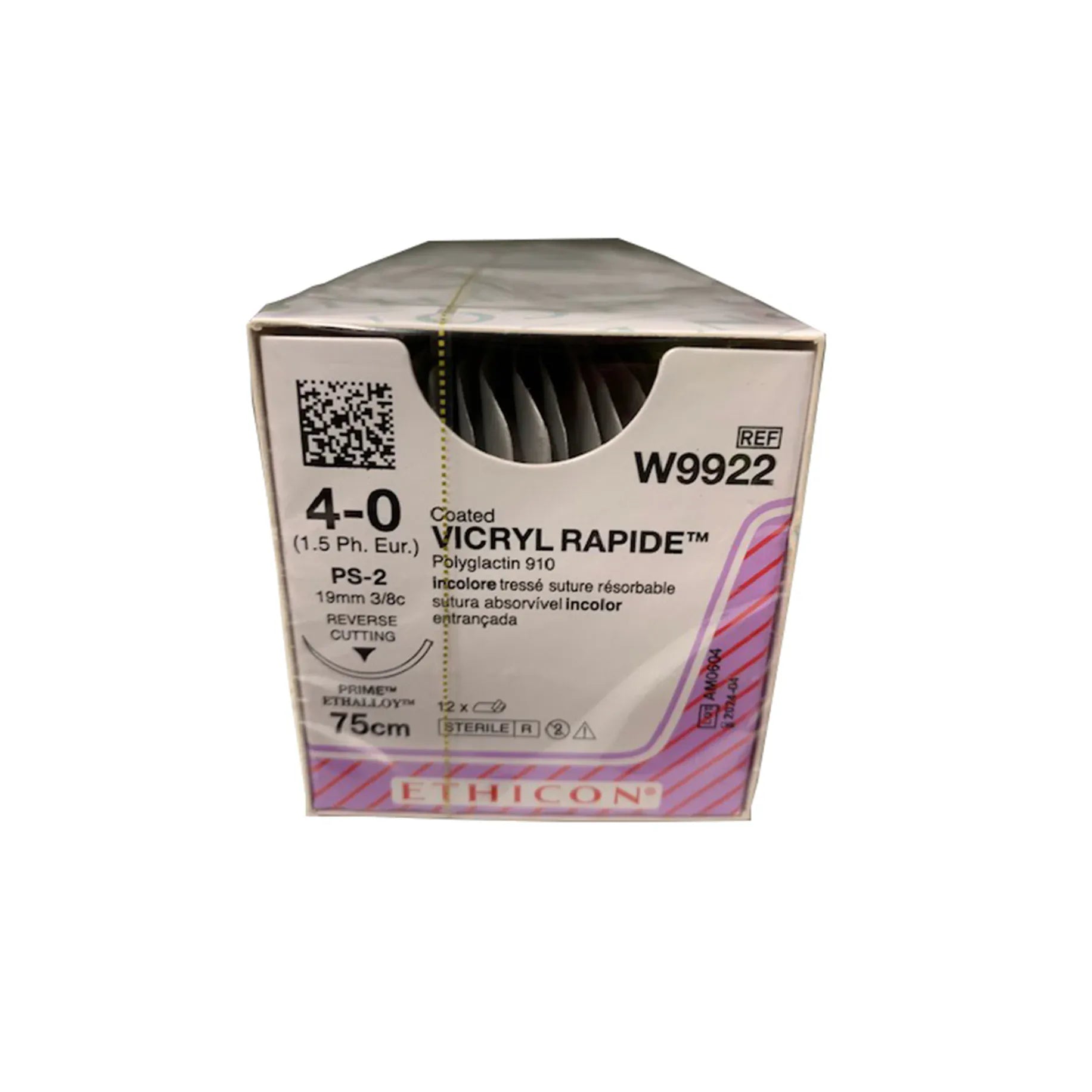 Vicryl Rapide Sutures W9922 75cm (12)