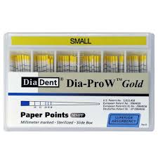 Diadent Dia-Pro W™ Gold paper points 28mm (100)