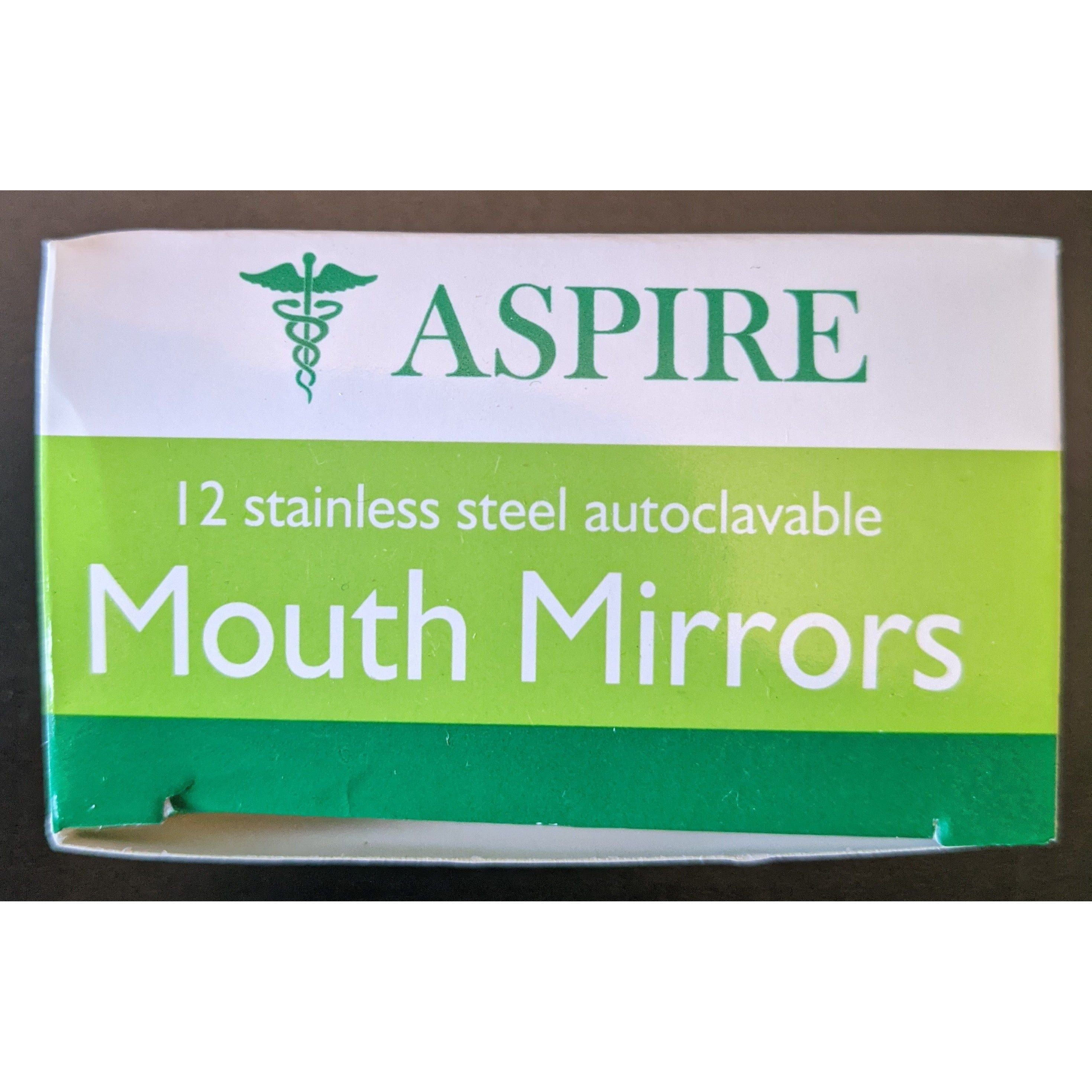 Aspire Stainless Steel Mouth Mirrors (12)